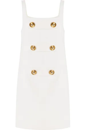 ALEXIS Luya Button-Embellished Wool Mini Dress, , S