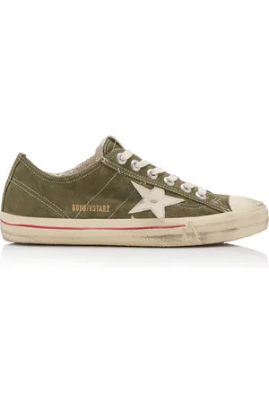 Golden Goose V-Star 2 Leather-Trimmed Suede Sneakers, , IT 35