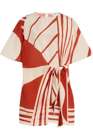 SIR Exclusive Riviera Calla Silk Crepe de Chine Mini Dress, , 0