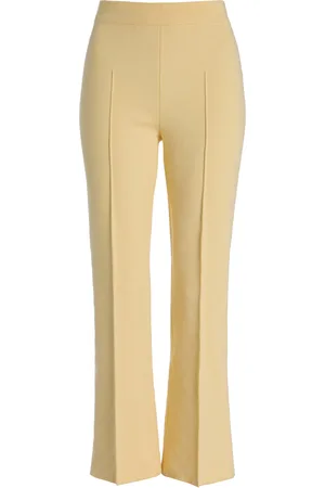 High Kick Stretch-Cotton Knit Cropped Pants, , XS