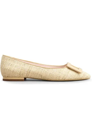 Roger Vivier Gommettine Woven Piping Flats, , IT 36.5