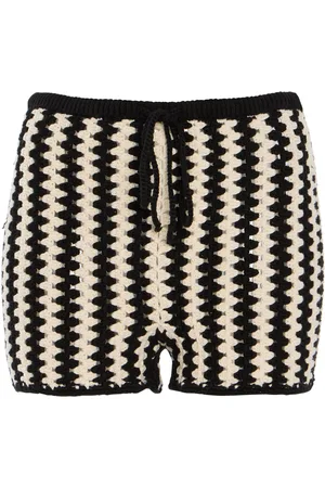 By Malene Birger Dor Crocheted Organic Cotton Shorts, /white, XS