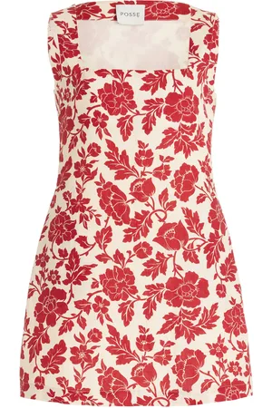 POSSE Alice Linen Mini Dress, , XXS