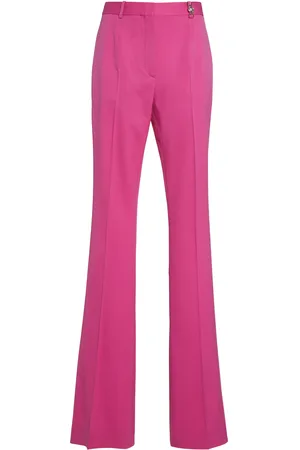 VERSACE La Vacanza Stretch-Wool Gabardine Flared Pants, , IT 38