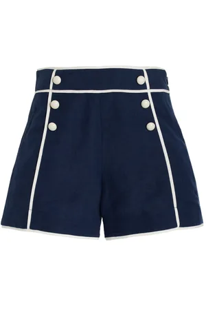 Simkhai Crosby Linen-Blend Shorts, , L