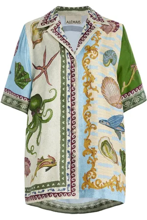 ALÉMAIS Bath House Silk Twill Shirt, , AU 8