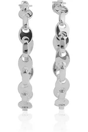 Paco rabanne Eight Nano -Tone Hoop Earrings, , OS, , Gifts For Her