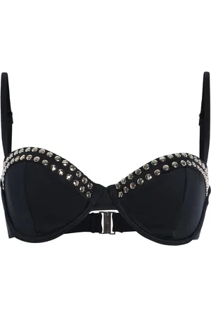 Simkhai Amande Studded Balconette Bikini Top, , L
