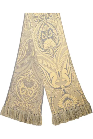 Etro Wool Knit Printed Scarf, , OS