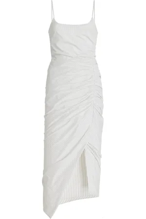 Serafini Gathered Poplin Midi Dress, , IT 42