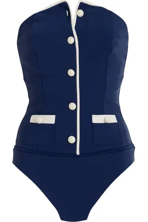 Simkhai Scout Bustier Swimsuit, , L