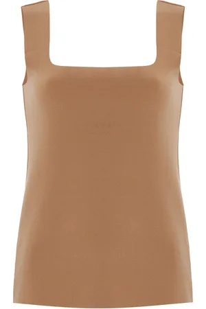 Birrot Exclusive Lay2 Sleeveless Bonded Crepe Top, , 0