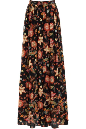 ULLA JOHNSON Linnea Silk Wide-Leg Pants, , US 10