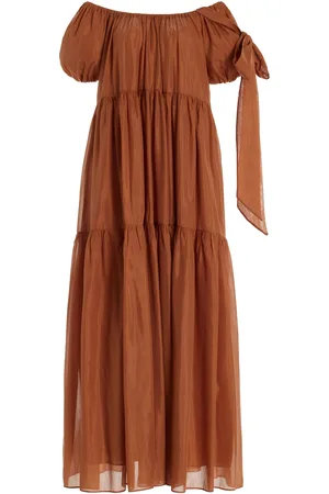 More Noir Joanne Cotton-Silk Voile Dress, , S