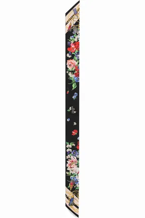 Dolce & Gabbana Floral Silk Foulard, , OS