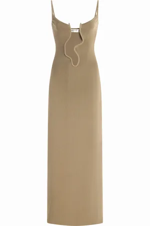 CHRISTOPHER ESBER Salacia Wire Knit Maxi Column Dress, , XXS