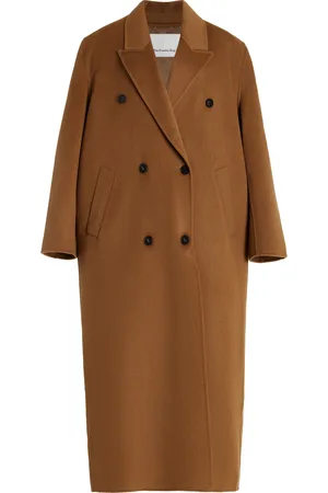 The Frankie Shop Gaia Double-Breasted Wool-Blend Coat, , XS