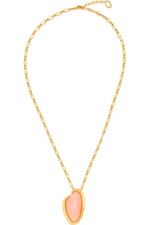 Oscar de la Renta Gold-Tone Enameled Pendant Necklace, , OS, , Gifts For Her