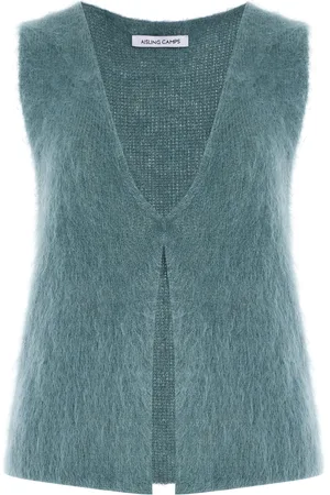 AISLING CAMPS Brushed Mohair-Blend Vest, , S