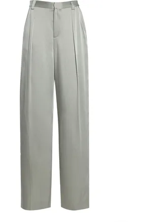 LAPOINTE Pleated Satin Relaxed Pants, , US 2