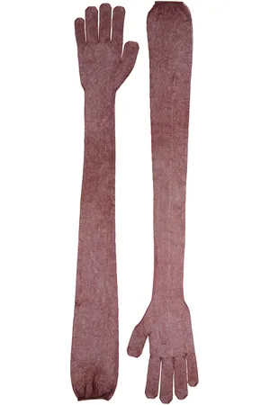 Khaite Rouen Sheer Wool Gloves, , OS