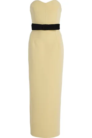 Ilkyaz Ozel Exclusive Noéle Bow-Detailed Crepe Maxi Dress, , FR 36