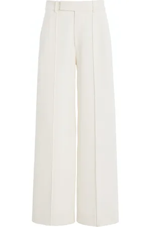 Proenza Schouler Weyes Crepe Wide-Leg Pants , , US 2