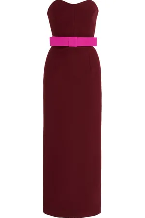 Ilkyaz Ozel Exclusive Noéle Bow-Detailed Crepe Maxi Dress, , FR 34