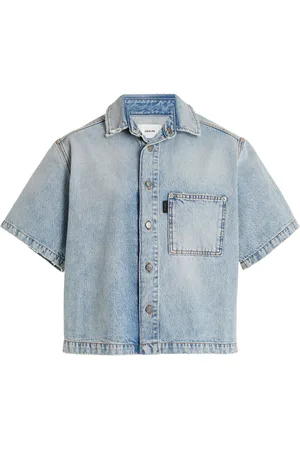 haikure Olive Denim Shirt, , M