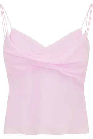 LOVESHACKFANCY Lavoir Draped Rayon Tank Top, , XXL