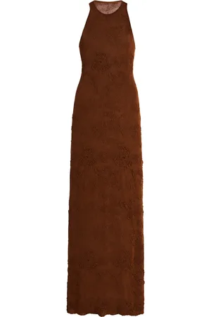 Maygel Coronel El Virao Open Back Knit Jacquard Maxi Dress, , OS