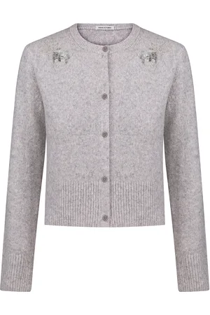 Anna October Maëlys Embroidered Knit Cardigan, , XS