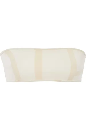 Totême Monogram Strapless Bikini Top, , XS