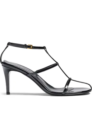 Khaite Cage Patent Leather Sandals, , IT 35.5