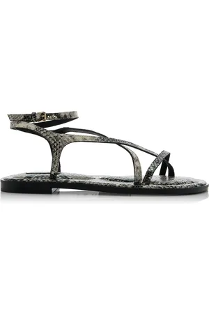 A.Emery Edna Snake-Effect Leather Sandals, , IT 35