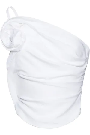 MAGDA BUTRYM Single-Shoulder Pleated Top, , FR 40