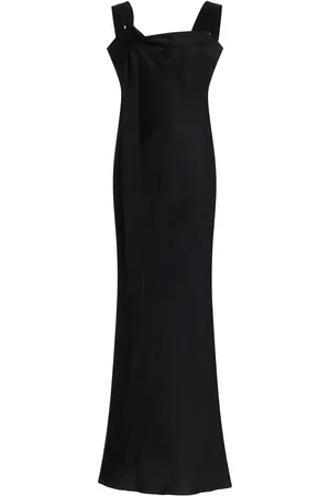 Bondi Born Bormio Twisted Linen-Blend Maxi Dress, , XS