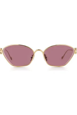 Loewe Anagram Metal D-Frame Sunglasses, , OS