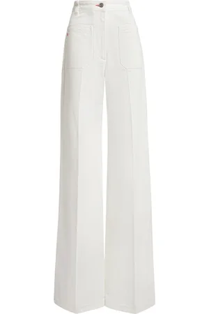Victoria Beckham Alina Rigid Straight-Leg Jeans, , 24