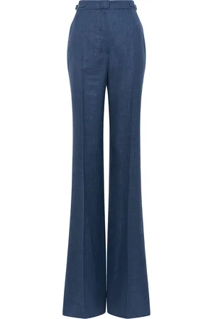 GABRIELA HEARST Vesta Wool-Silk Flared Pants, , IT 40
