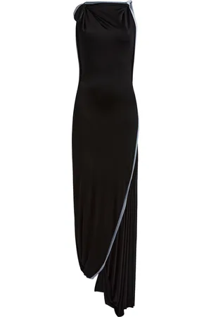 Victoria Beckham Layered Jersey Maxi Dress, /white, UK 14