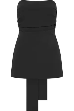 St Agni Tie-Back Cotton-Nylon Strapless Top, , L