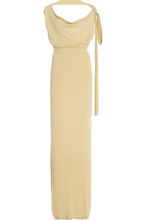 AYA MUSE Selene Silk-Blend Maxi Dress, , L