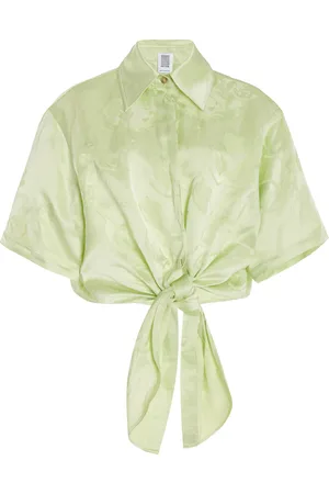 Rosie Assoulin Tie Me Up; Tie Me Button-Down Shirt, , XS