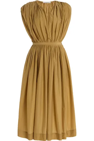 Serafini Gathered Nylon Midi Dress, , IT 40