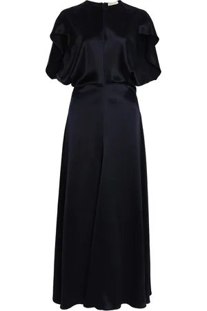 Heirlome Anais Draped Silk Maxi Dress, , US 0
