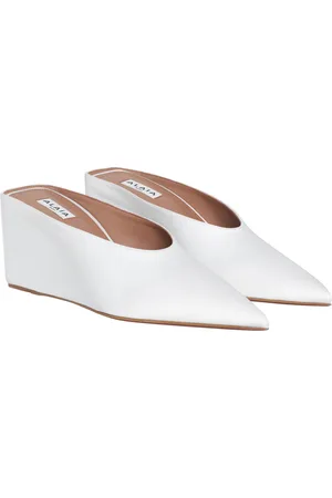 Alaïa Satin Wedge Mules , , IT 38