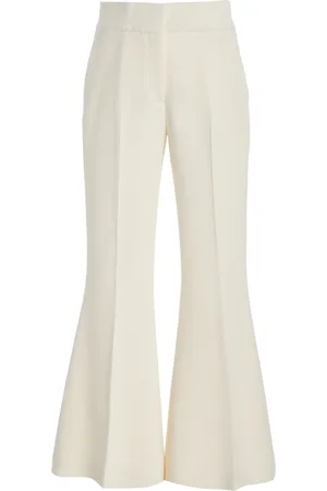 GABRIELA HEARST Marsh Wool Crepe Flared Pants, , IT 38