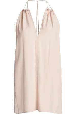 Victoria Beckham Gathered Silk Halter Top, , UK 10