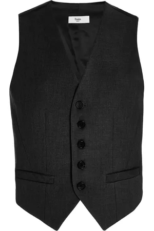 The Frankie Shop Gelso Woven Waistcoat, , XS